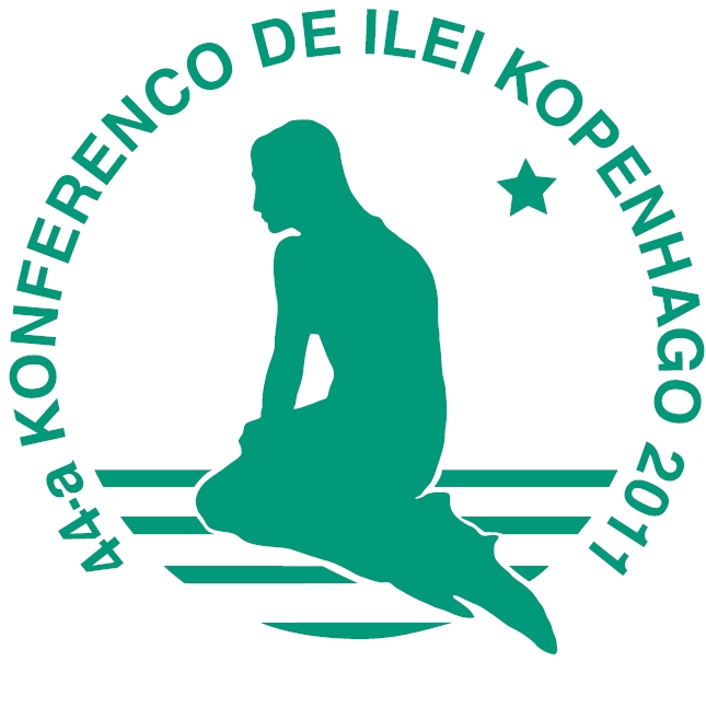 Emblemo de la konferenco en Kopenhago, verda marvirineto kun stelo.